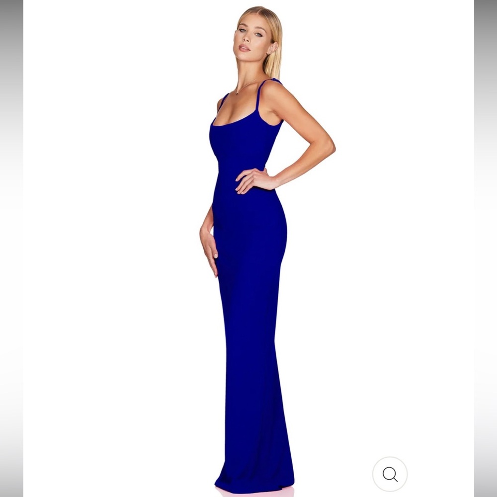 Nookie Strapless Cobalt Blue Maxi Dress